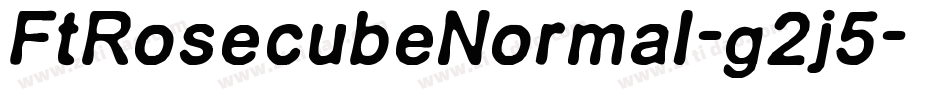 FtRosecubeNormal-g2j5字体转换