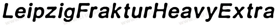 LeipzigFrakturHeavyExtrabold-YM2j字体转换