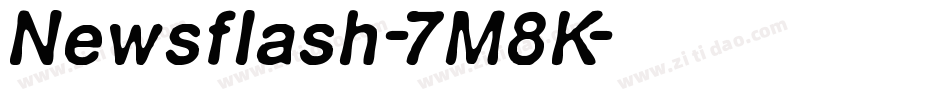 Newsflash-7M8K字体转换