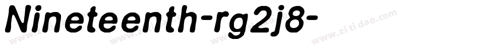Nineteenth-rg2j8字体转换