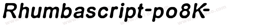 Rhumbascript-po8K字体转换