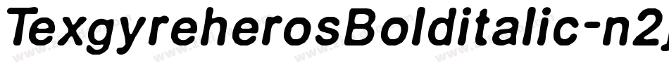 TexgyreherosBolditalic-n2j0字体转换