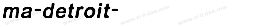ma-detroit字体转换