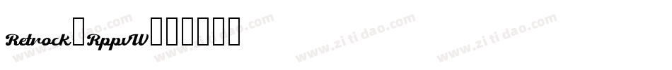 Retrock-RppvW字体转换