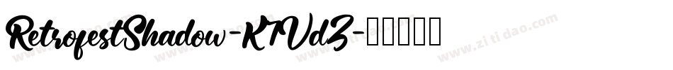 RetrofestShadow-K7VdZ字体转换