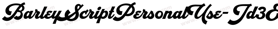 BarleyScriptPersonalUse-Jd3E字体转换