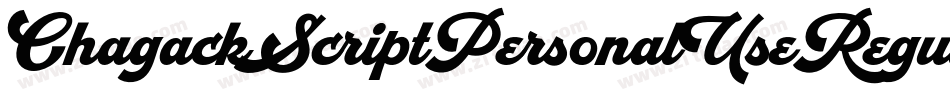 ChagackScriptPersonalUseRegular-oWBx字体转换