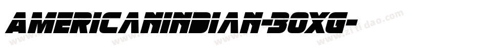 Americanindian-30xG字体转换