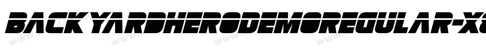 BackyardHeroDemoRegular-X8xG字体转换