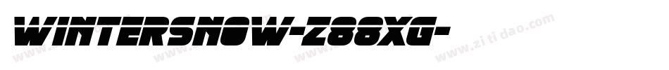 WinterSnow-z88xG字体转换