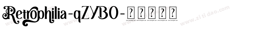 Retrophilia-qZYB0字体转换