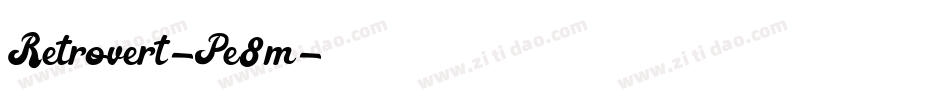 Retrovert-Pe8m字体转换