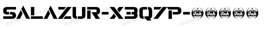 Salazur-X3q7P字体转换 Salazur-X3q7P字体转换
