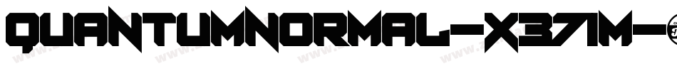 QuantumNormal-x371m字体转换