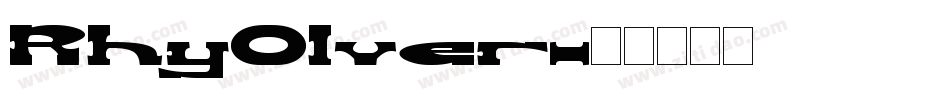 RhyOlver字体转换