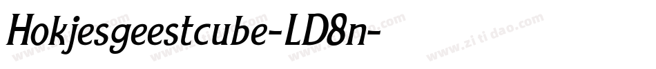 Hokjesgeestcube-LD8n字体转换