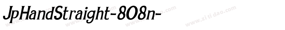 JpHandStraight-8O8n字体转换
