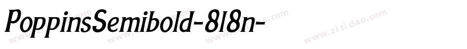 PoppinsSemibold-8l8n字体转换