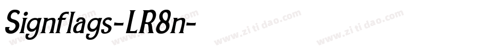 Signflags-LR8n字体转换 Signflags-LR8n字体转换