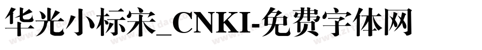 华光小标宋_CNKI字体转换