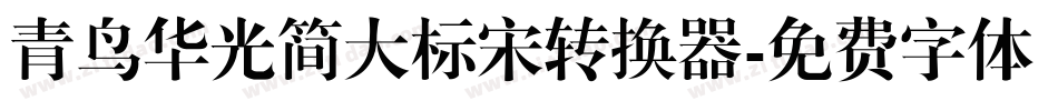 青鸟华光简大标宋转换器字体转换