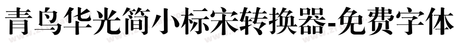 青鸟华光简小标宋转换器字体转换