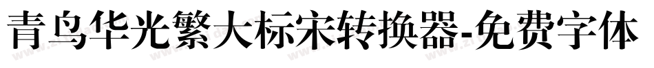 青鸟华光繁大标宋转换器字体转换