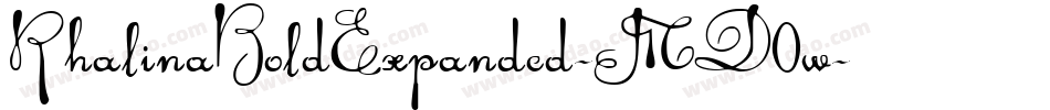 RhalinaBoldExpanded-MD0w字体转换 RhalinaBoldExpanded-MD0w字体转换