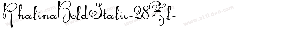 RhalinaBoldItalic-28Zl字体转换 RhalinaBoldItalic-28Zl字体转换