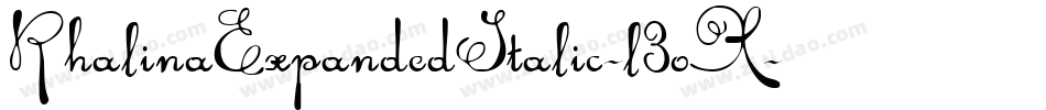 RhalinaExpandedItalic-l3oX字体转换 RhalinaExpandedItalic-l3oX字体转换