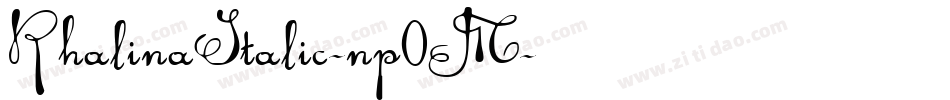 RhalinaItalic-np0M字体转换 RhalinaItalic-np0M字体转换