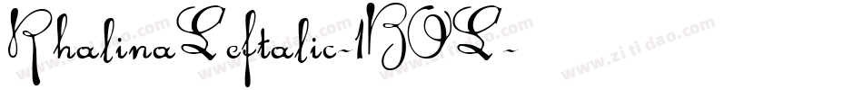 RhalinaLeftalic-1BOL字体转换