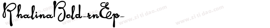 RhalinaBold-rnEp字体转换