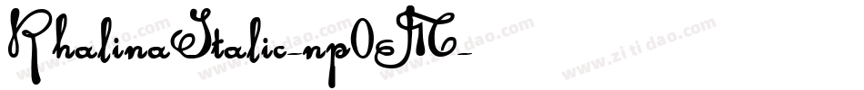 RhalinaItalic-np0M字体转换 RhalinaItalic-np0M字体转换