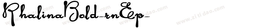 RhalinaBold-rnEp字体转换