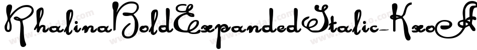 RhalinaBoldExpandedItalic-KxoA字体转换 RhalinaBoldExpandedItalic-KxoA字体转换