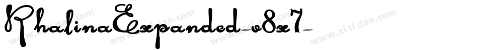 RhalinaExpanded-v8x7字体转换