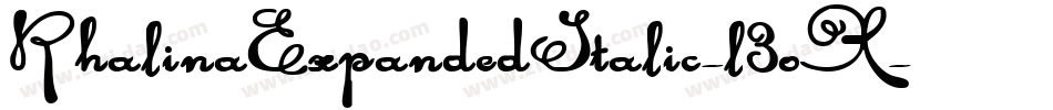 RhalinaExpandedItalic-l3oX字体转换 RhalinaExpandedItalic-l3oX字体转换