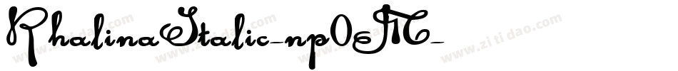RhalinaItalic-np0M字体转换 RhalinaItalic-np0M字体转换