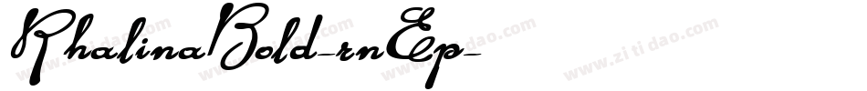 RhalinaBold-rnEp字体转换