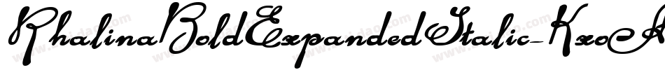 RhalinaBoldExpandedItalic-KxoA字体转换 RhalinaBoldExpandedItalic-KxoA字体转换