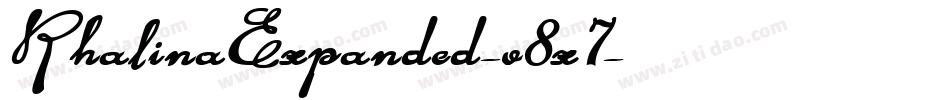 RhalinaExpanded-v8x7字体转换