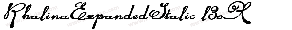 RhalinaExpandedItalic-l3oX字体转换 RhalinaExpandedItalic-l3oX字体转换