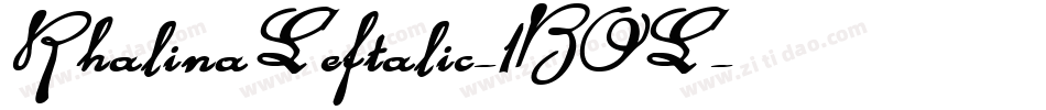 RhalinaLeftalic-1BOL字体转换