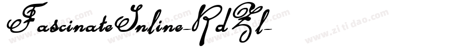 FascinateInline-RdZl字体转换