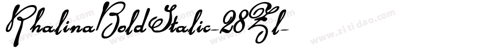 RhalinaBoldItalic-28Zl字体转换 RhalinaBoldItalic-28Zl字体转换