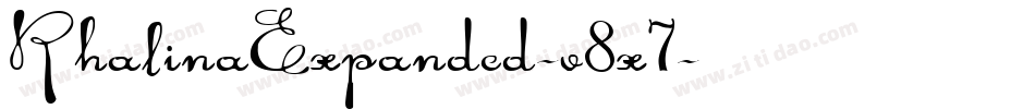 RhalinaExpanded-v8x7字体转换
