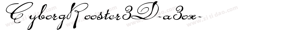 CyborgRooster3D-a3ox字体转换