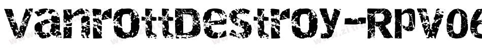 VanrottDestroy-Rpv06字体转换