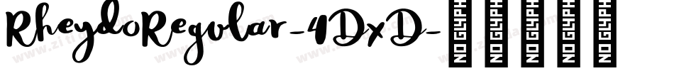 RheydoRegular-4DxD字体转换